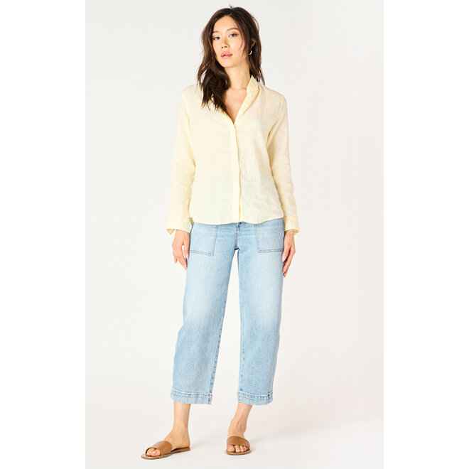 Long Sleeve Button Front Blouse