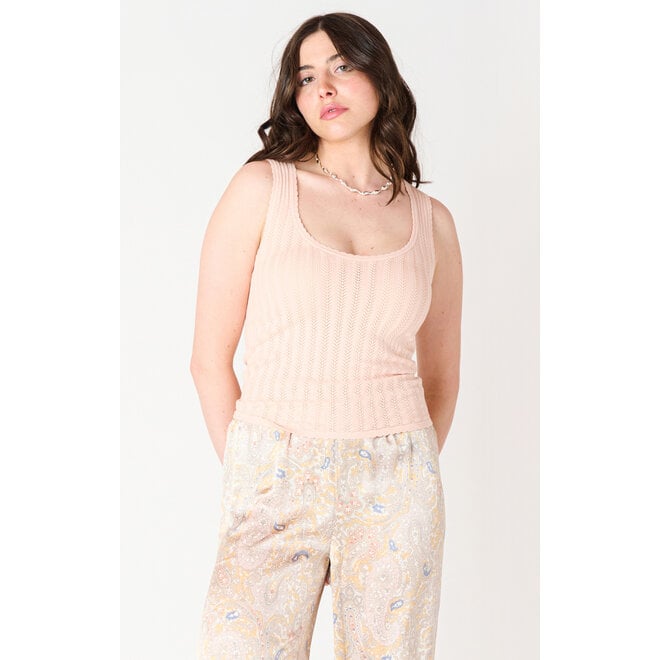 Pointelle Knit Tank