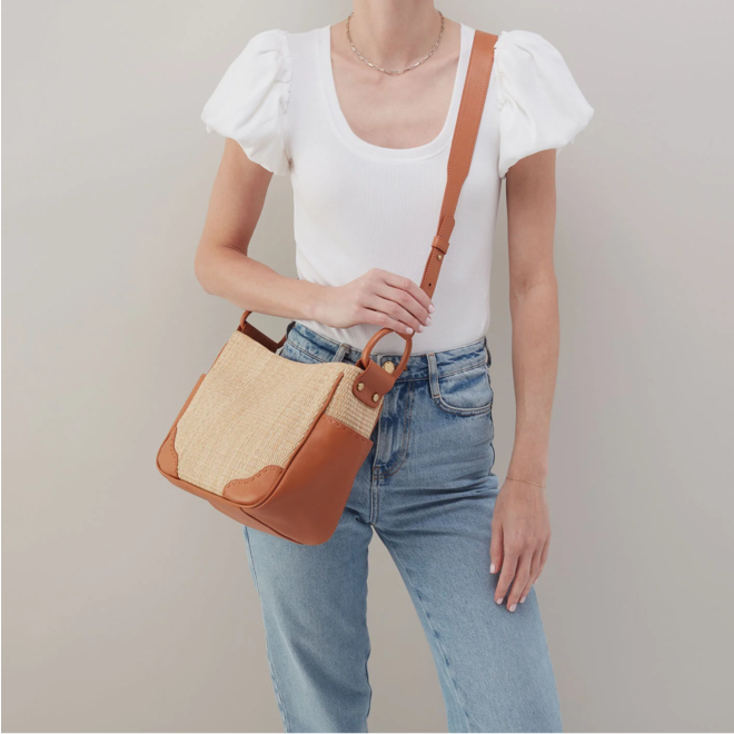 Sheila Crossbody Natural Straw