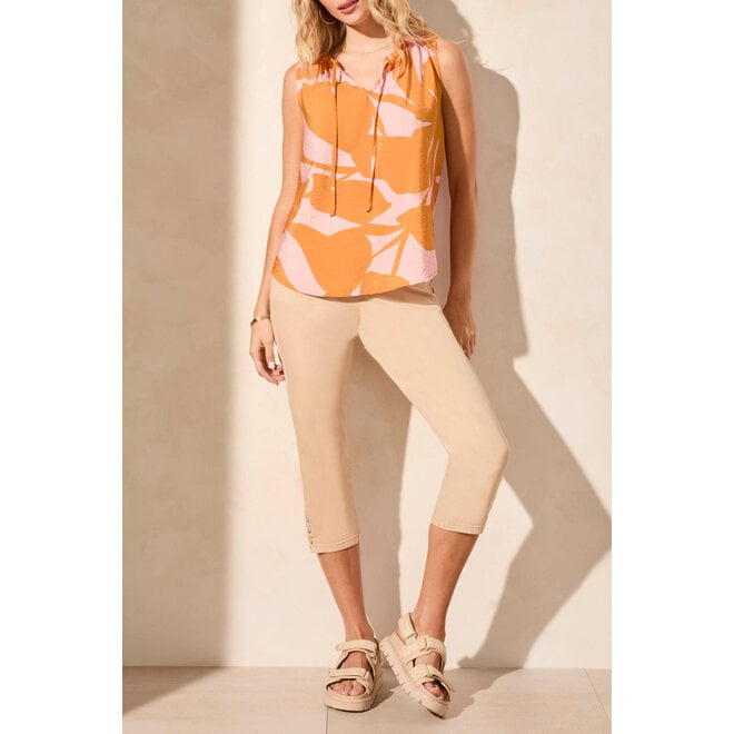 Tea Rose Sleeveless Blouse