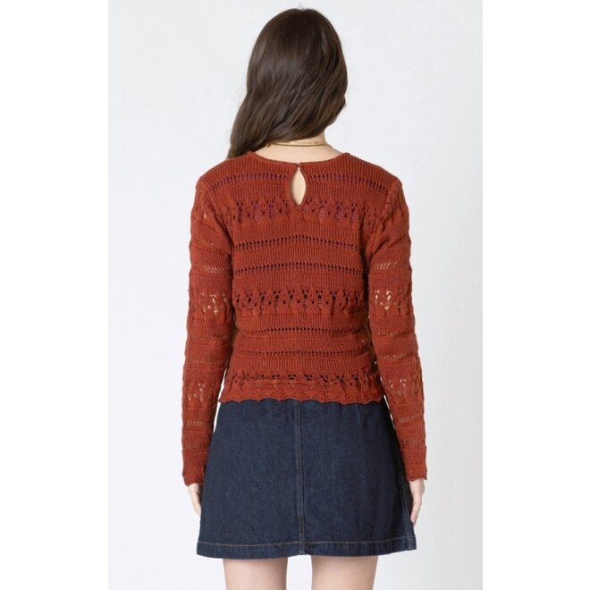 Scallop Hem Crochet Top