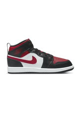 jordan jordan mid black / fire red / white