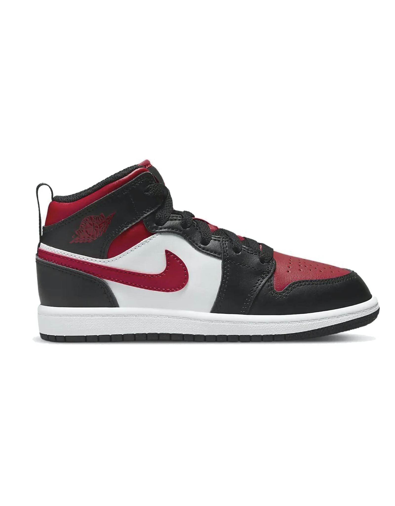 jordan jordan mid black / fire red / white