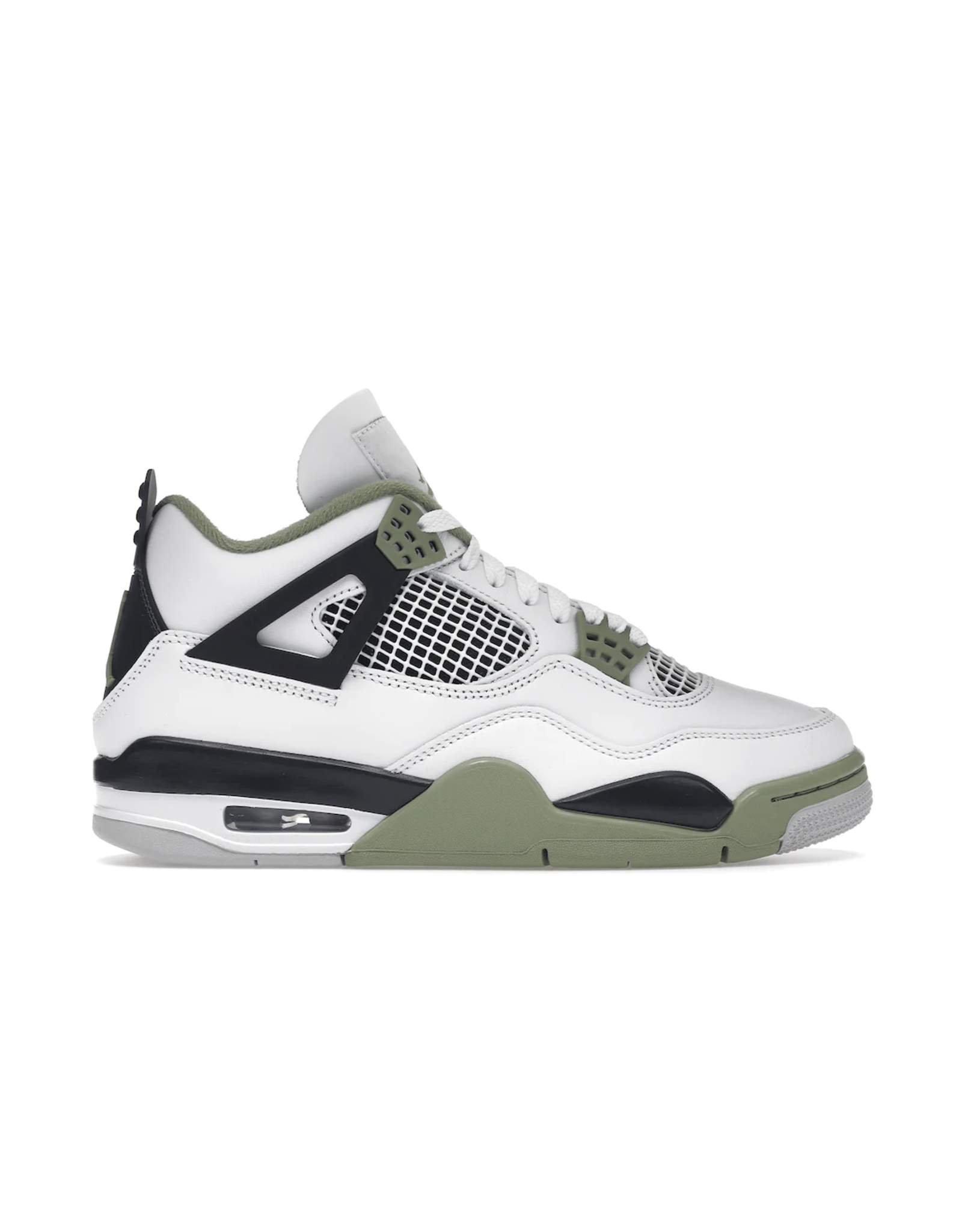 jordan jordan 4 white / oil green