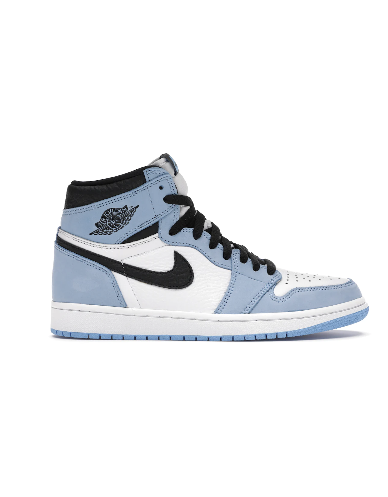 jordan jordan 1 white / black / university blue