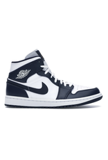 jordan jordan 1 mid white /gold / obsidian