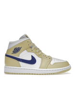 jordan jordan 1 mid lemon wash / lapis white