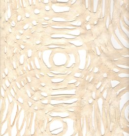 Amate Circles, Ivory, 15" x 23"