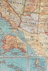 Cavallini United States Map, Cavallini Poster Print, 20" x 28"