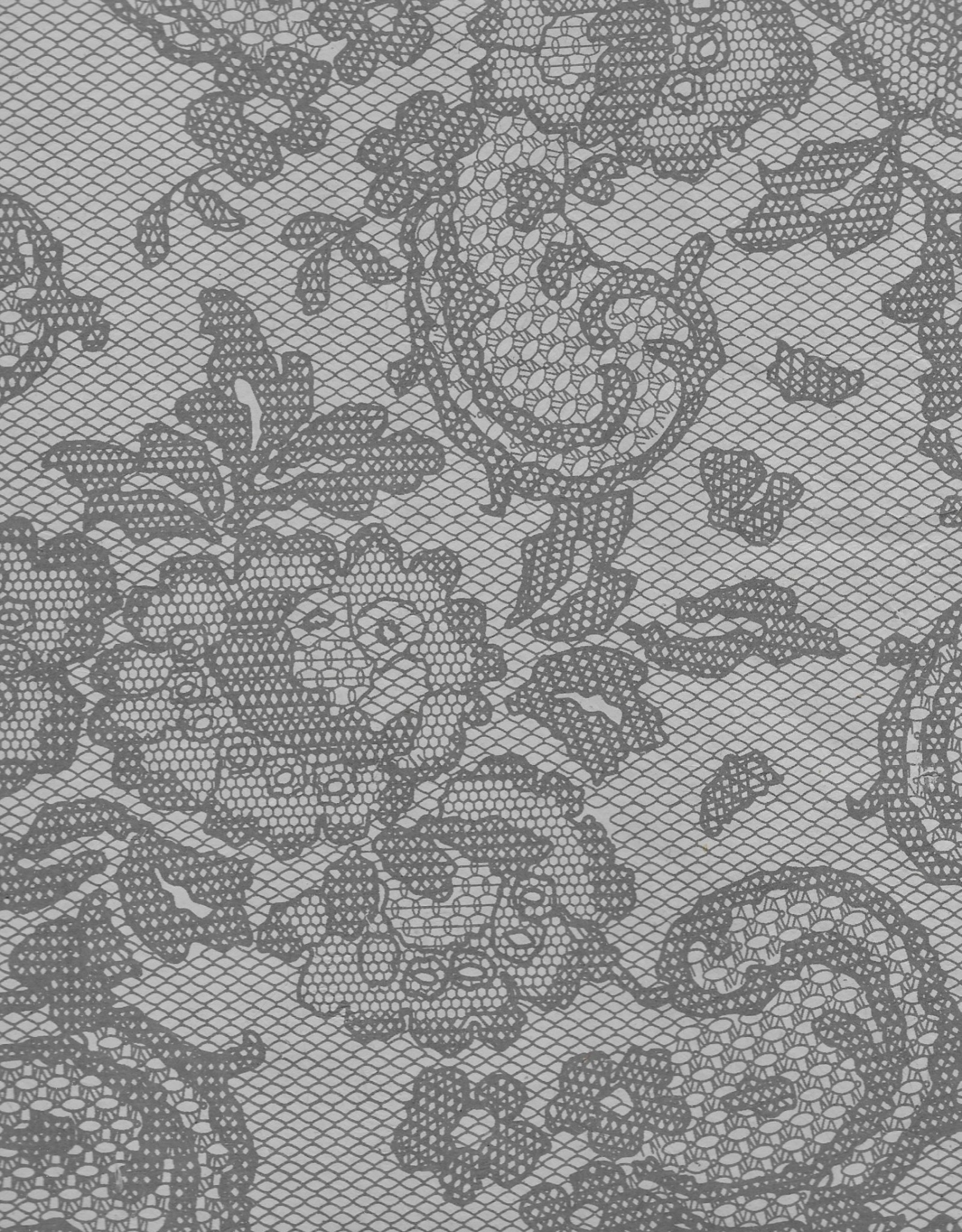 Lokta Vintage Lace, Grey, 19” x 29” 60gsm