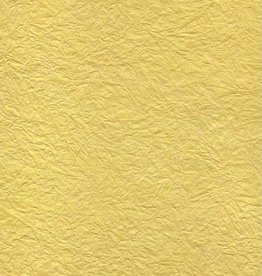 Hindumomi Crinkle Metallic Yellow, 22" x 30"  200 gsm