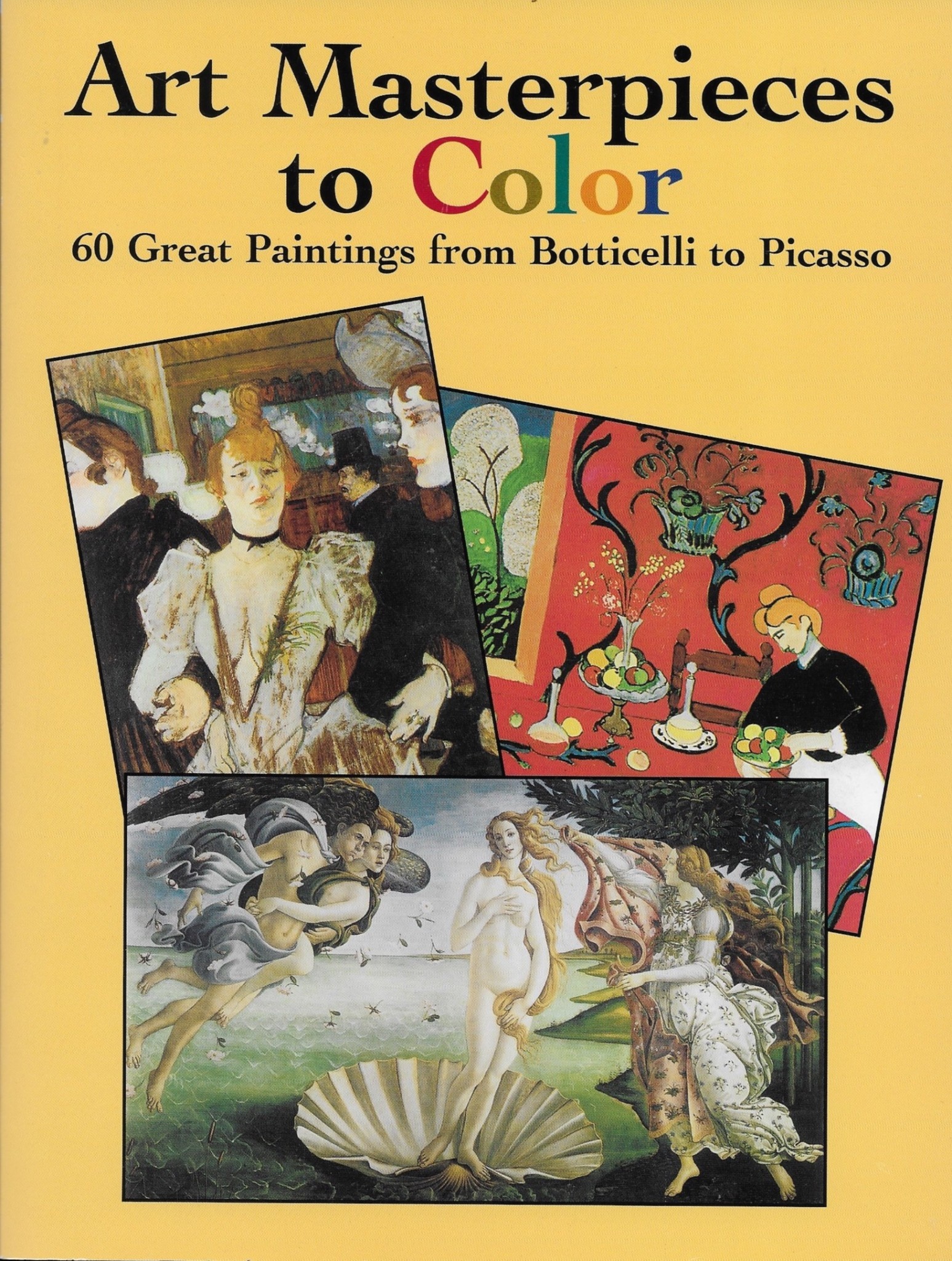 Art Masterpieces to COLOR: 60 Great Paintings Coloring Book - Dolphin