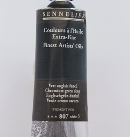 Sennelier, Fine Artists’ Oil Paint, Chromium Green Deep, 807, 40ml Tube, Series 3
