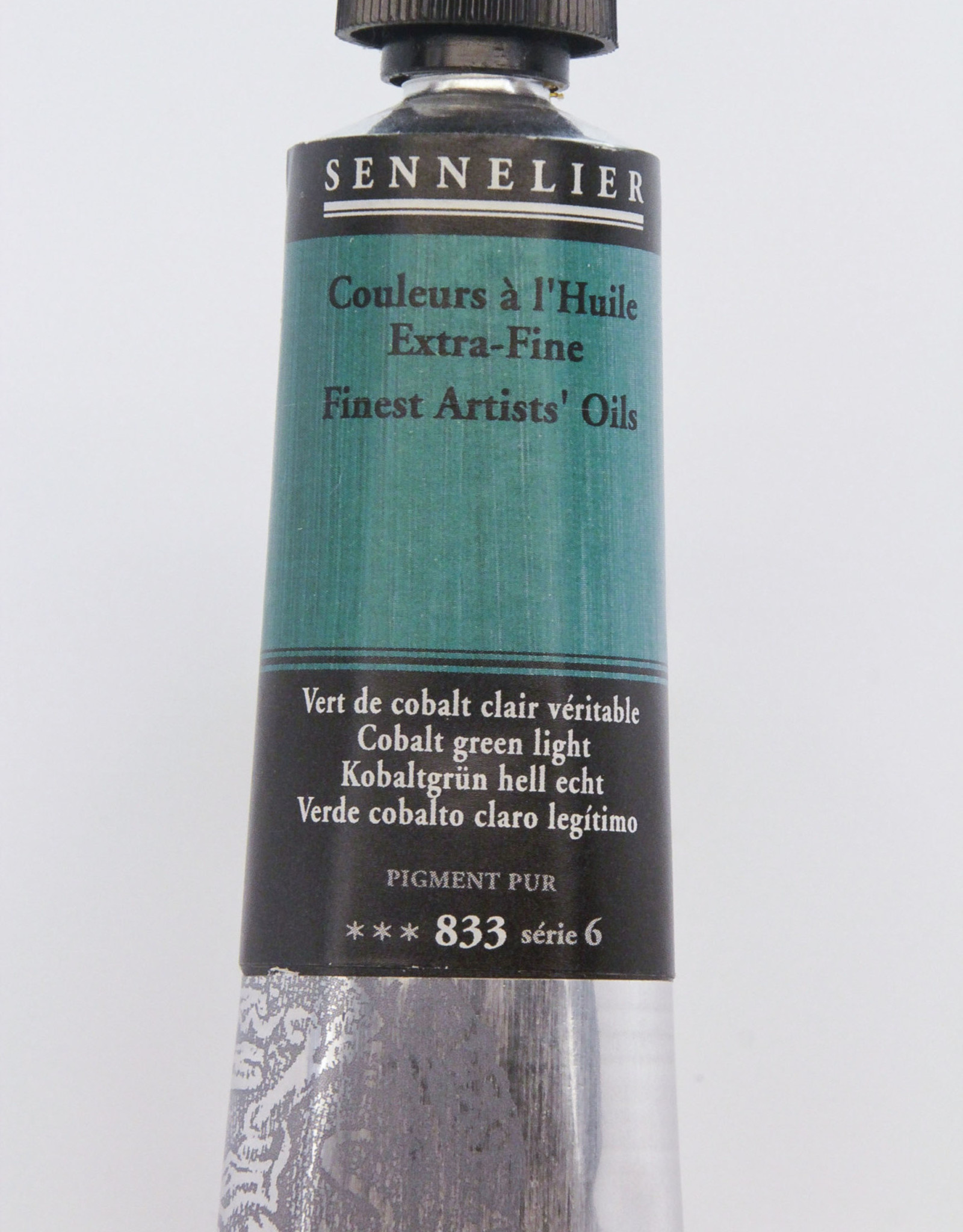 Sennelier, Fine Artists’ Oil Paint, Cobalt Green Light, 833, 40ml Tube, Series 6