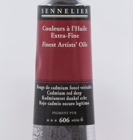 Sennelier, Fine Artists’ Oil Paint, Cadmium Red Deep, 606, 40ml Tube, Series 6