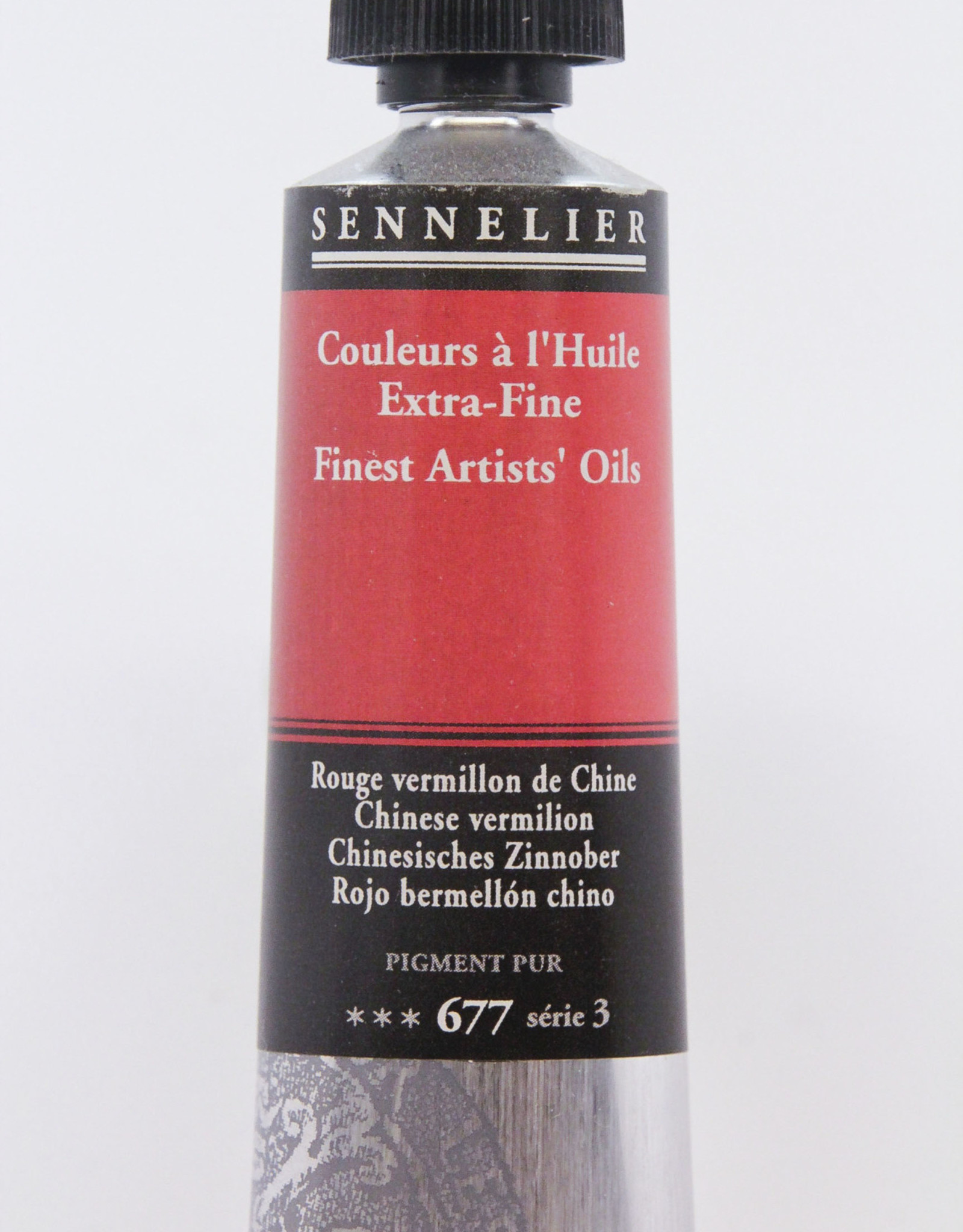 Sennelier, Fine Artists’ Oil Paint, Chinese Vermilion, 677, 40ml Tube, Series 3