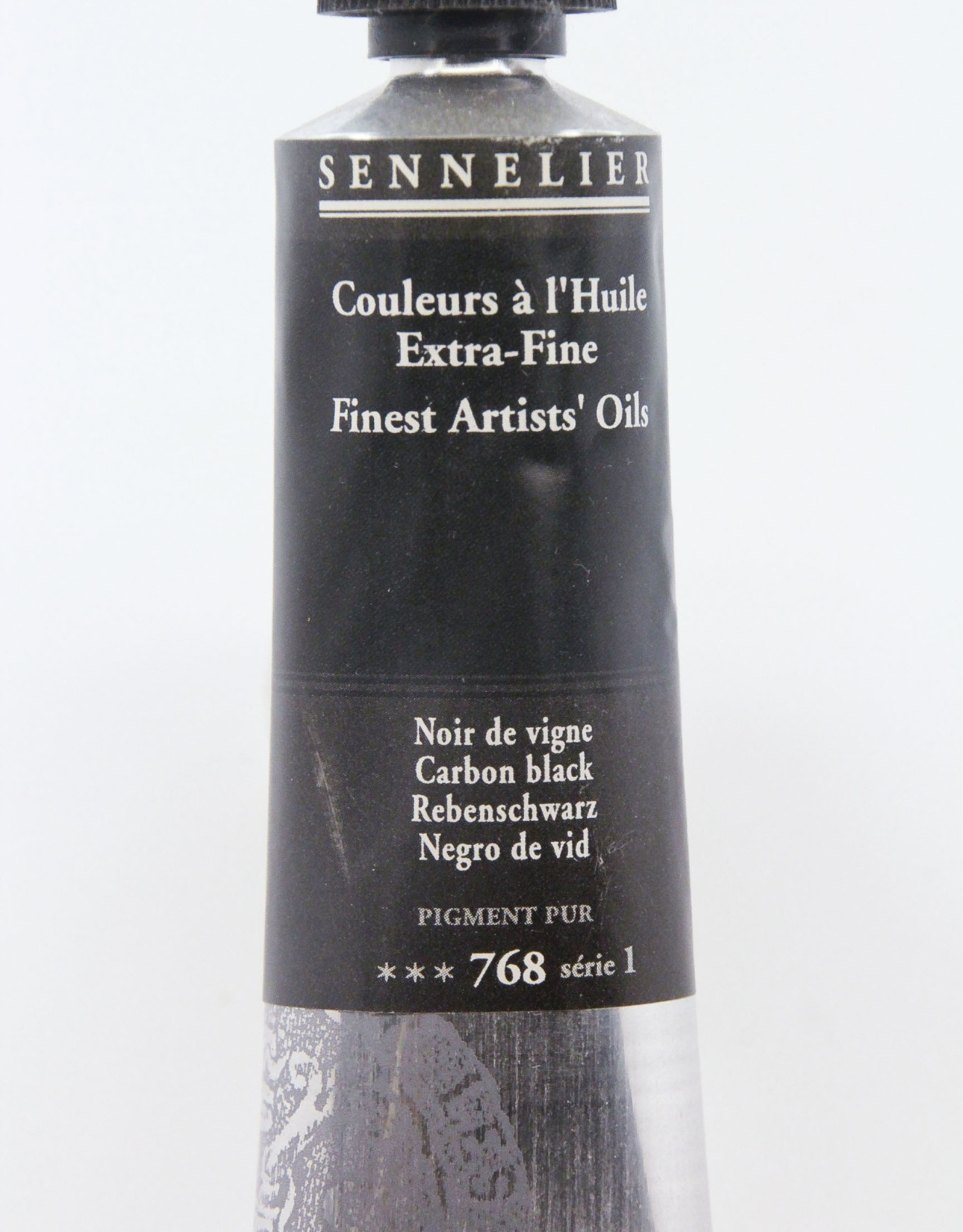Sennelier, Fine Artists’ Oil Paint, Carbon Black, 768, 40ml Tube, Series 1