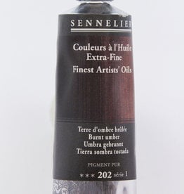 Sennelier, Fine Artists’ Oil Paint, Burnt Umber, 202, 40ml Tube, Series 1