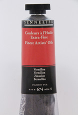 Sennelier, Fine Artists’ Oil Paint, Vermillion, 674, 40ml Tube, Series 4