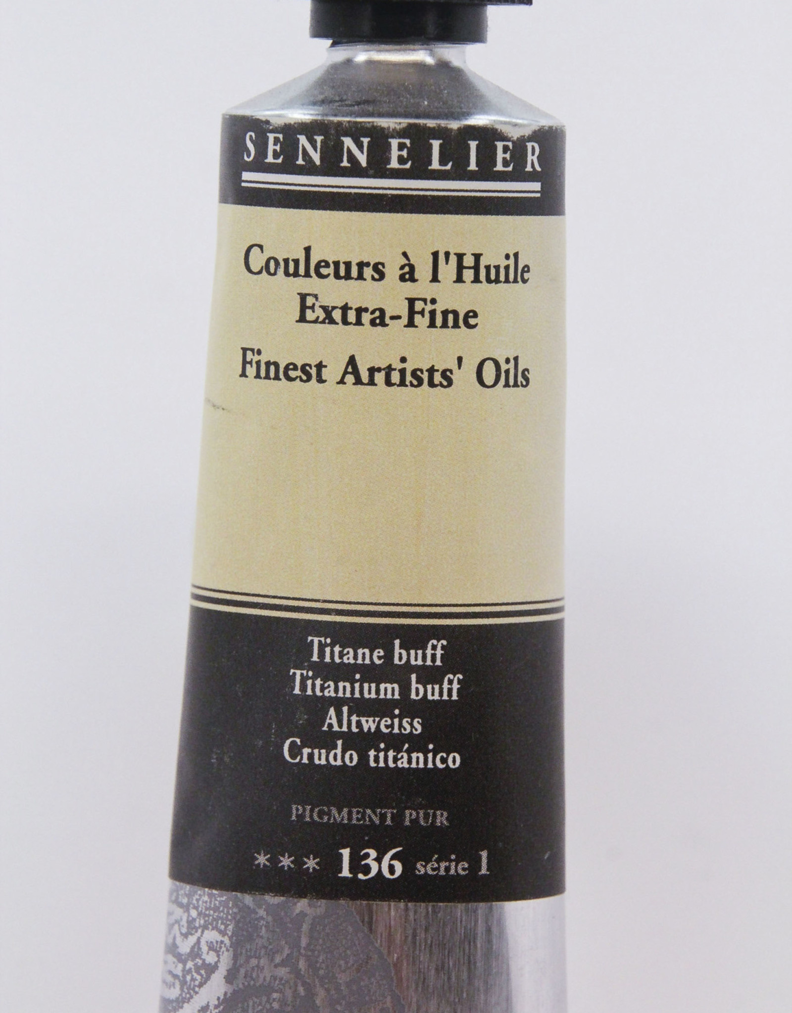 Sennelier, Fine Artists’ Oil Paint, Titanium Buff, 136, 40ml Tube, Series 1