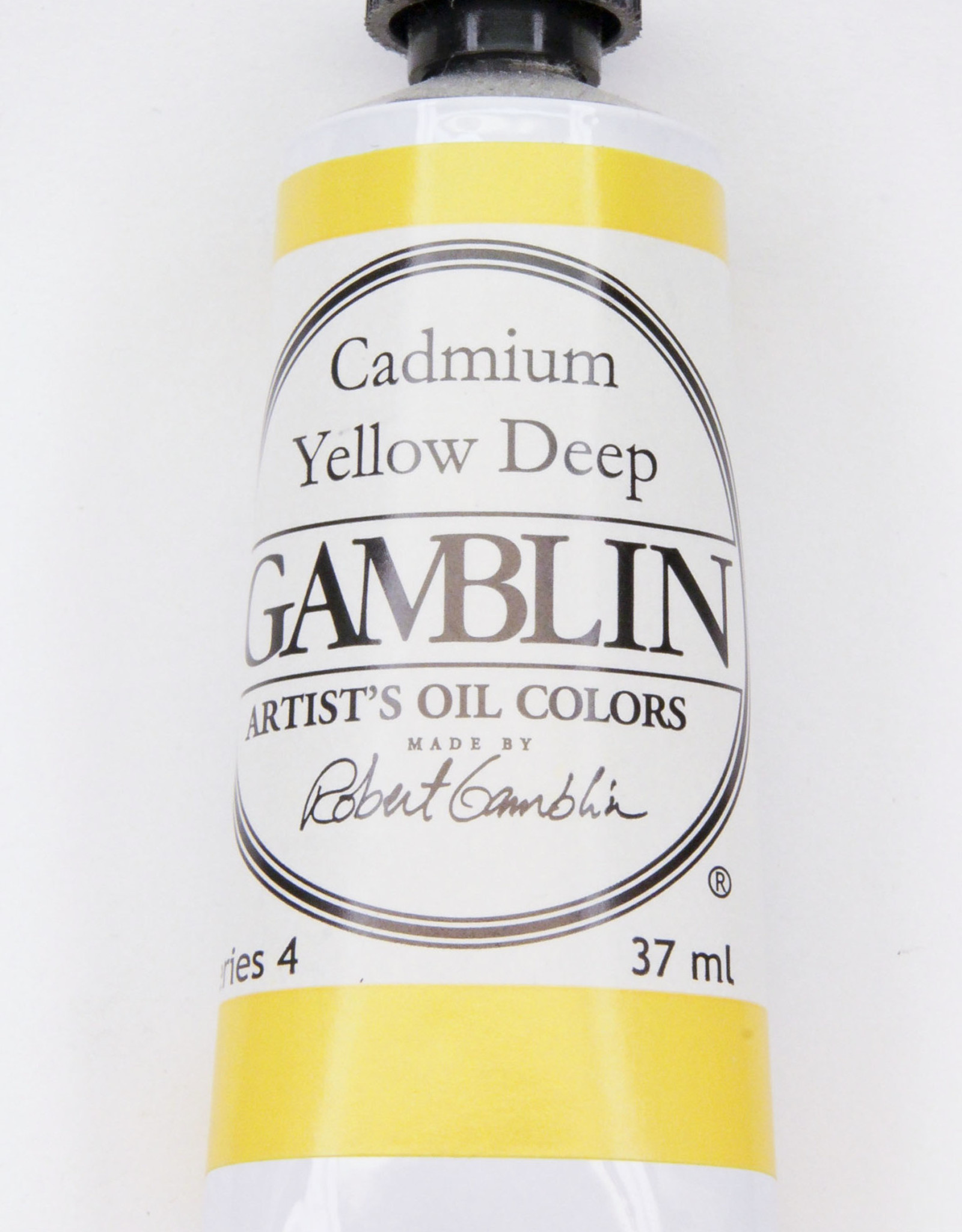 Gamblin Oil Paint, Cadmium Yellow Deep, Series 4, Tube 37ml