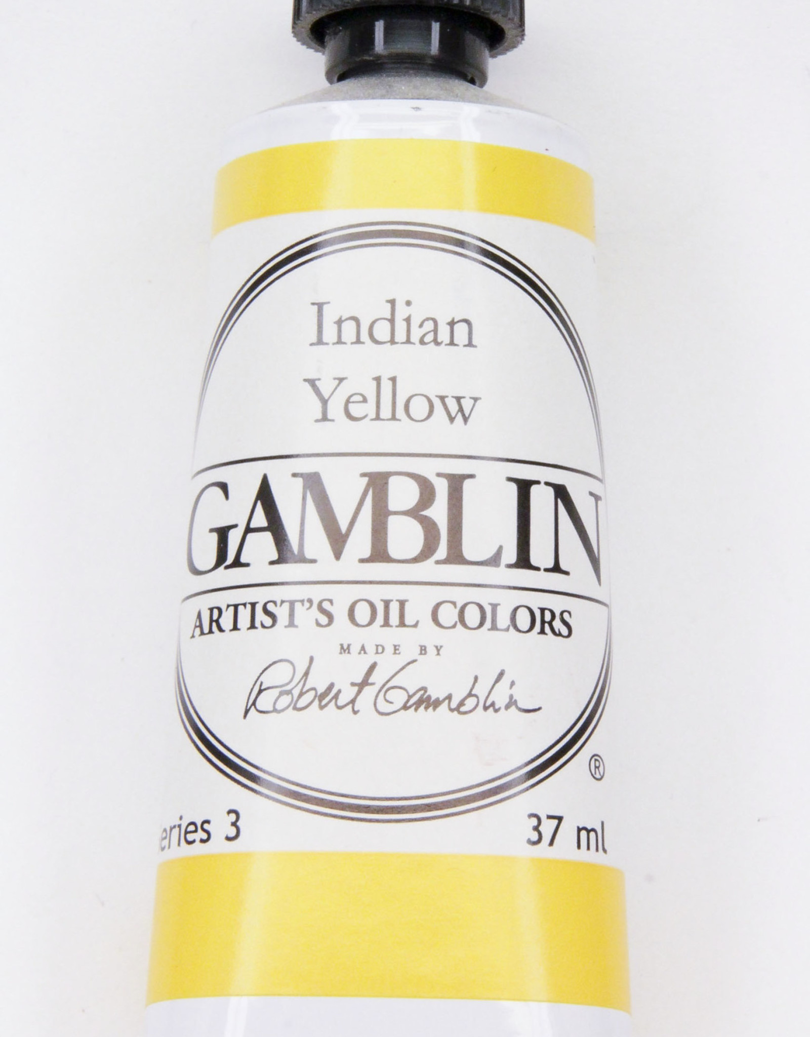 Gamblin Oil Paint, Indian Yellow, Series 3, Tube 37ml