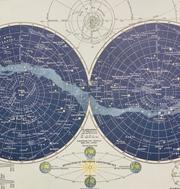 Cavallini Celestial Map, Cavallini Poster Print, 20" x 28"