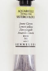 Sennelier, Aquarelle Watercolor Paint, Lemon Yellow, 501,10ml Tube, Series 1
