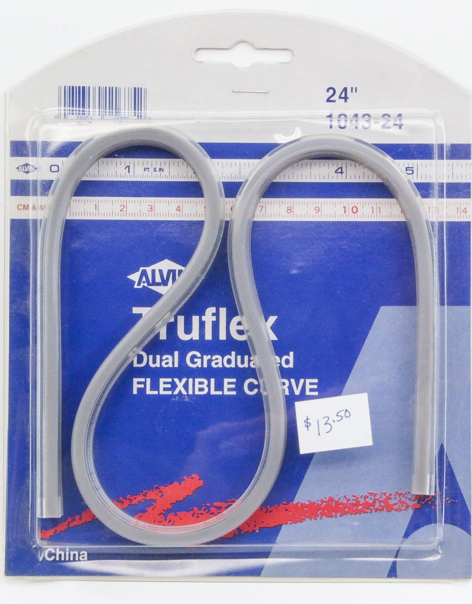 Truflex, Dual Graduated Flexible Curve, Alvin Brand, 24"