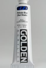 Golden, Heavy Body Acrylic Paint, Phthalo Blue (Red Shade), Series 4, Tube, 2fl.oz.