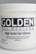 Golden, High Solid Gel Medium, Gloss, 8 oz Jar