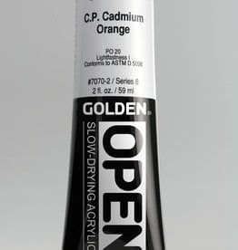 Golden OPEN, Acrylic Paint, C.P, Cadmium Orange, Series 8, Tube (2fl.oz.)