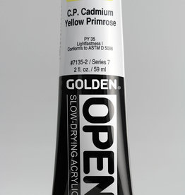 Golden OPEN, Acrylic Paint, C.P. Cadmium Yellow Primrose, Series 7, Tube (2fl.oz.)
