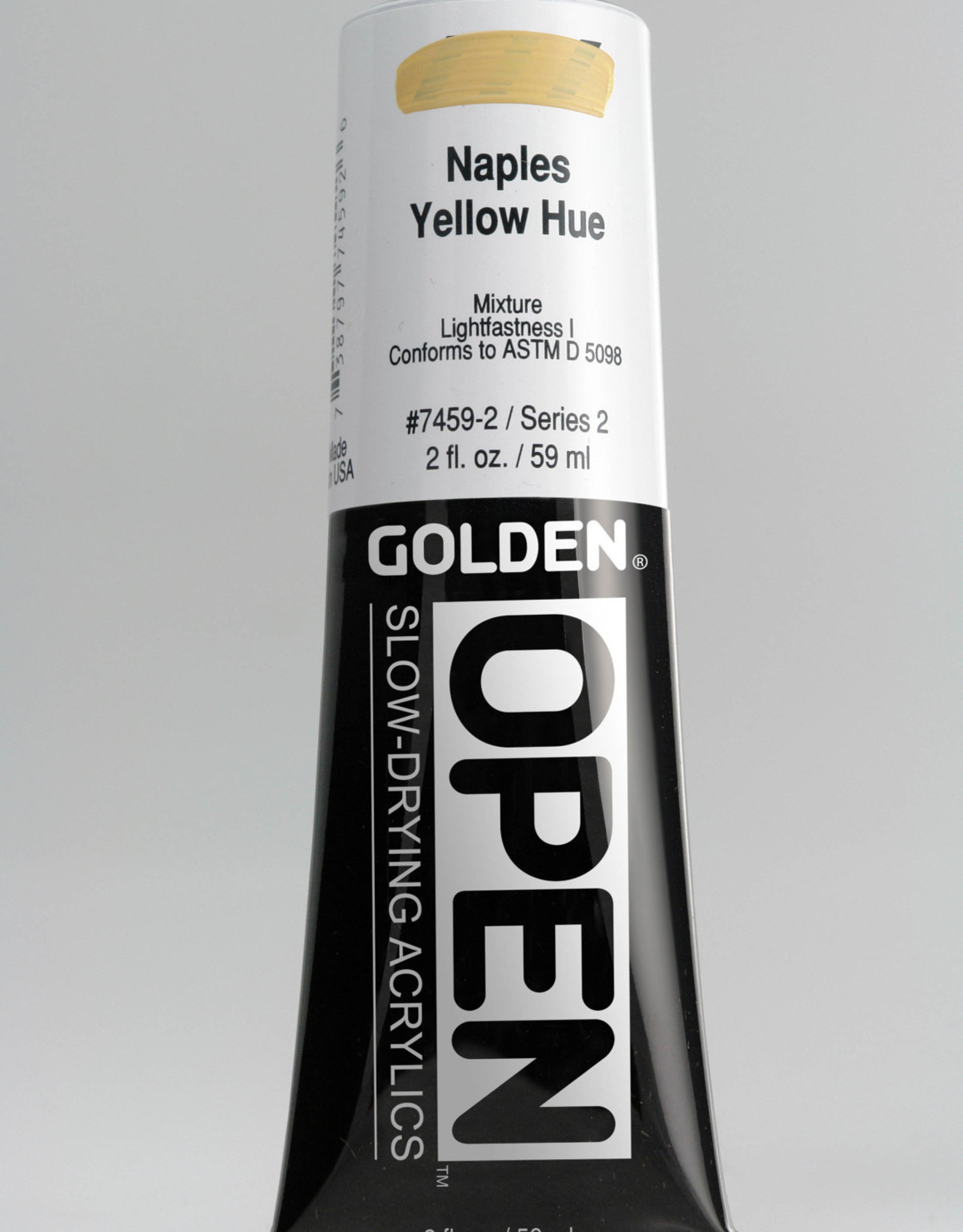 Golden OPEN, Acrylic Paint, Naples Yellow Hue, Series 2, Tube (2fl.oz.)