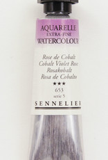 Sennelier, Aquarelle Watercolor Paint, Cobalt Violet Rose, 653, 10ml, Series 5