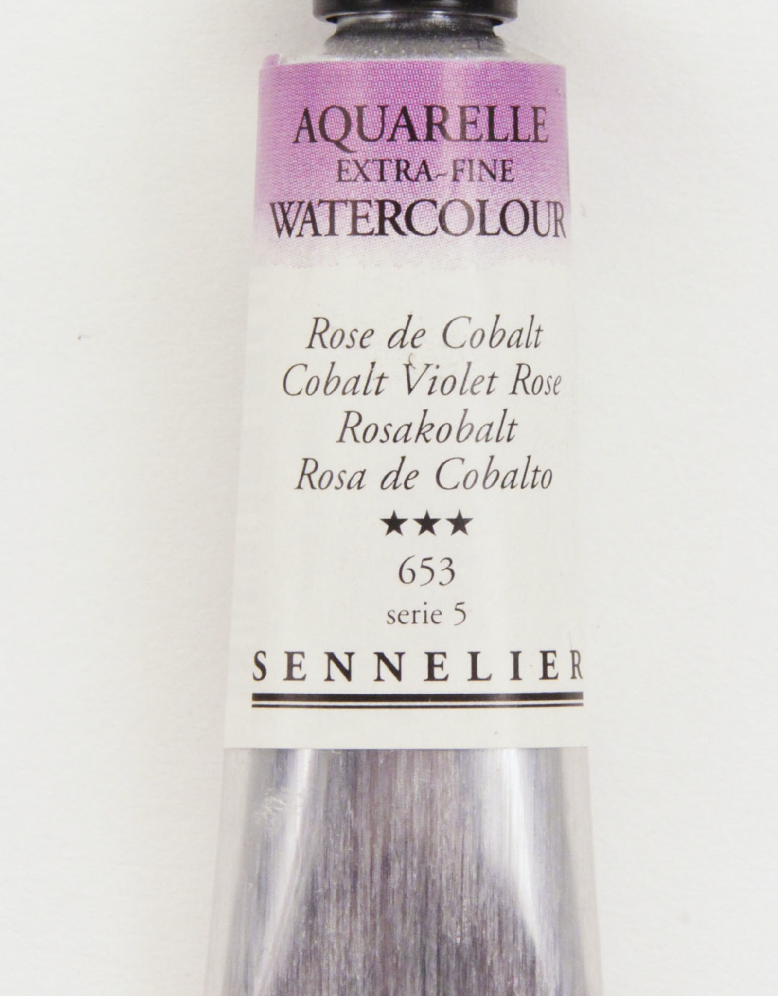 Sennelier, Aquarelle Watercolor Paint, Cobalt Violet Rose, 653, 10ml, Series 5