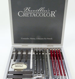 Cretacolor, Silver Graphite Box, 17 piece drawing set