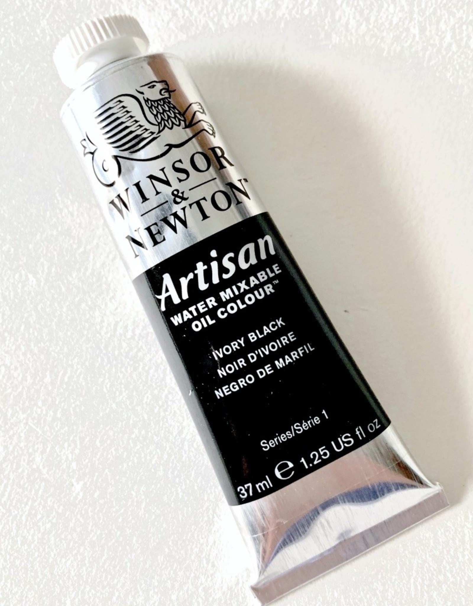 Winsor & Newton Artisan Water Mixable Oil Paint, Ivory Black, 37ml