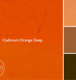 Gamblin Oil Paint, Cadmium Orange Deep, Series 4, Tube 37ml