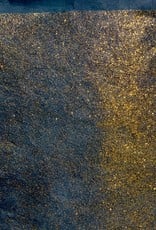 Lokta Gold Glitter on Dark Teal, 20" x 30", 55gsm