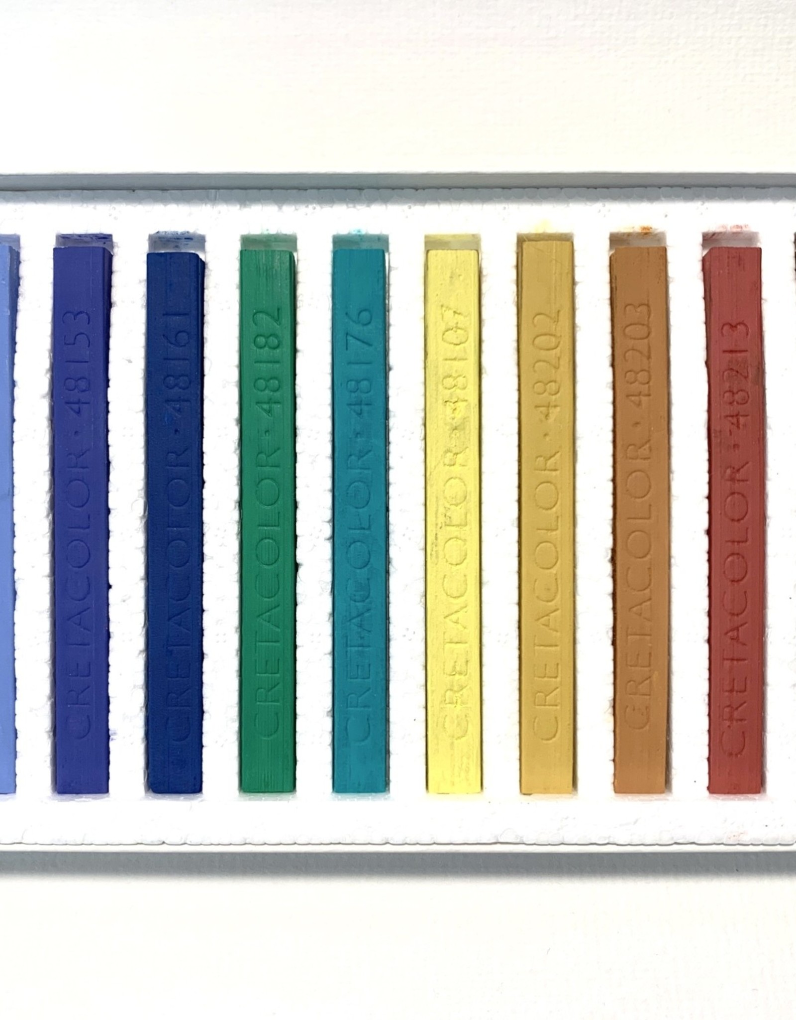 Cretacolor, Hard Pastel Carre Cardboard Set of 12, Nature Colors
