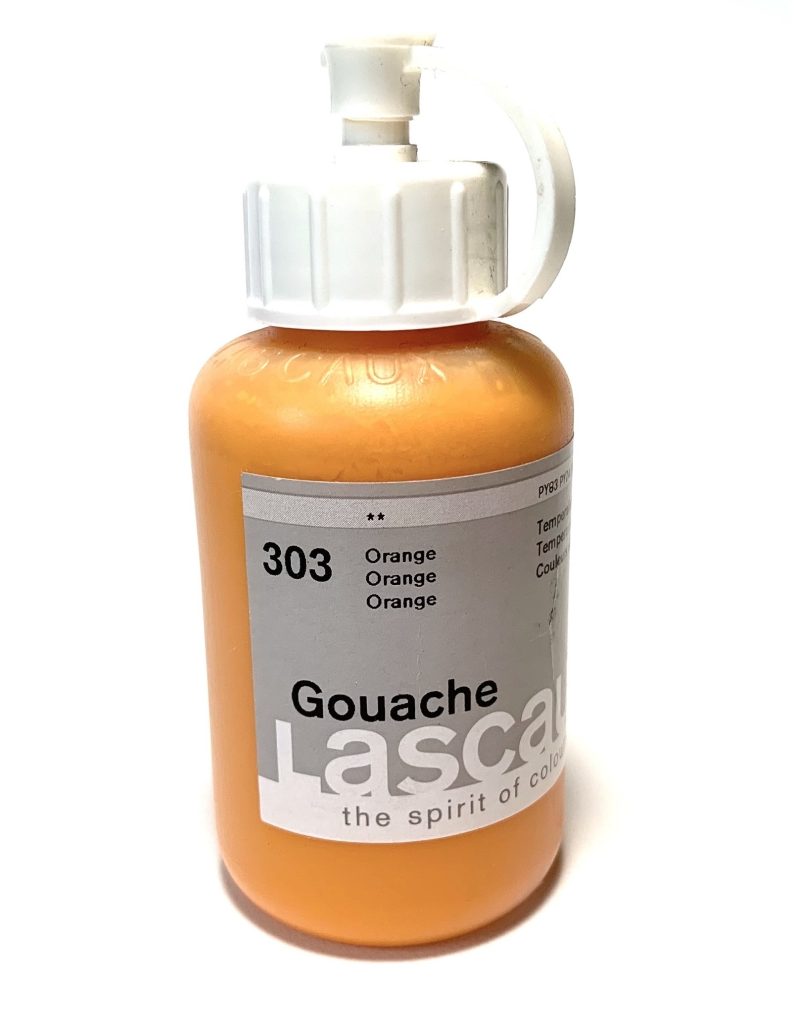 Lascaux Gouache, 303 Orange, 85ml
