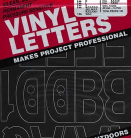Duro Vinyl Letters  & Numbers Set, Medium