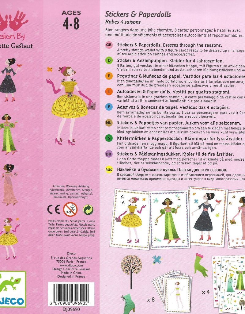 djeco stickers and paper dolls