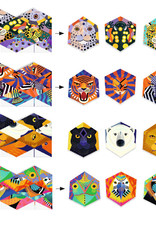 Djeco Origami Flexanimals, 7.8" x 7.8", 4 Sheets