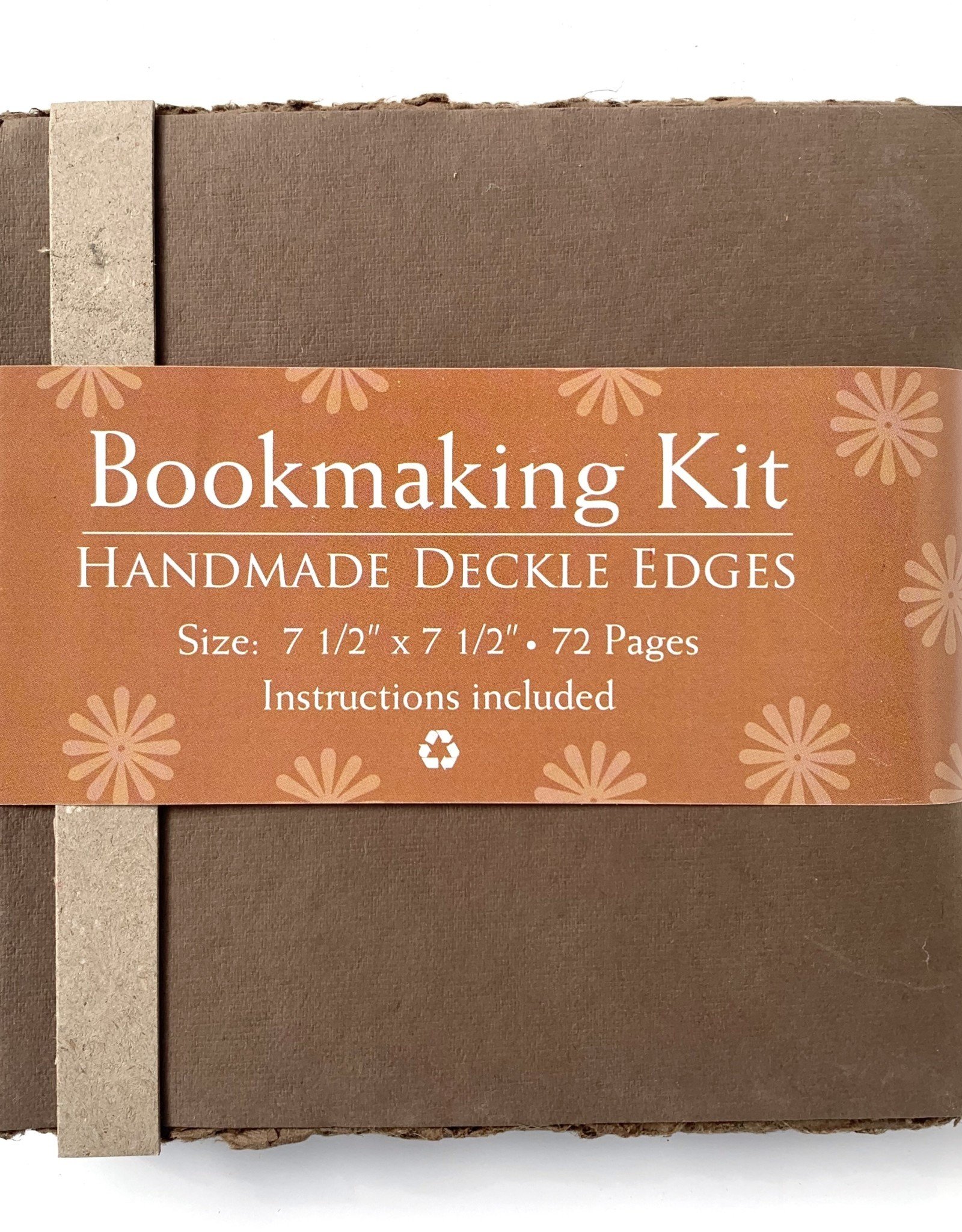 Bookmaking Kit, 7.5" x 7.5", 72 Cocoa Pages