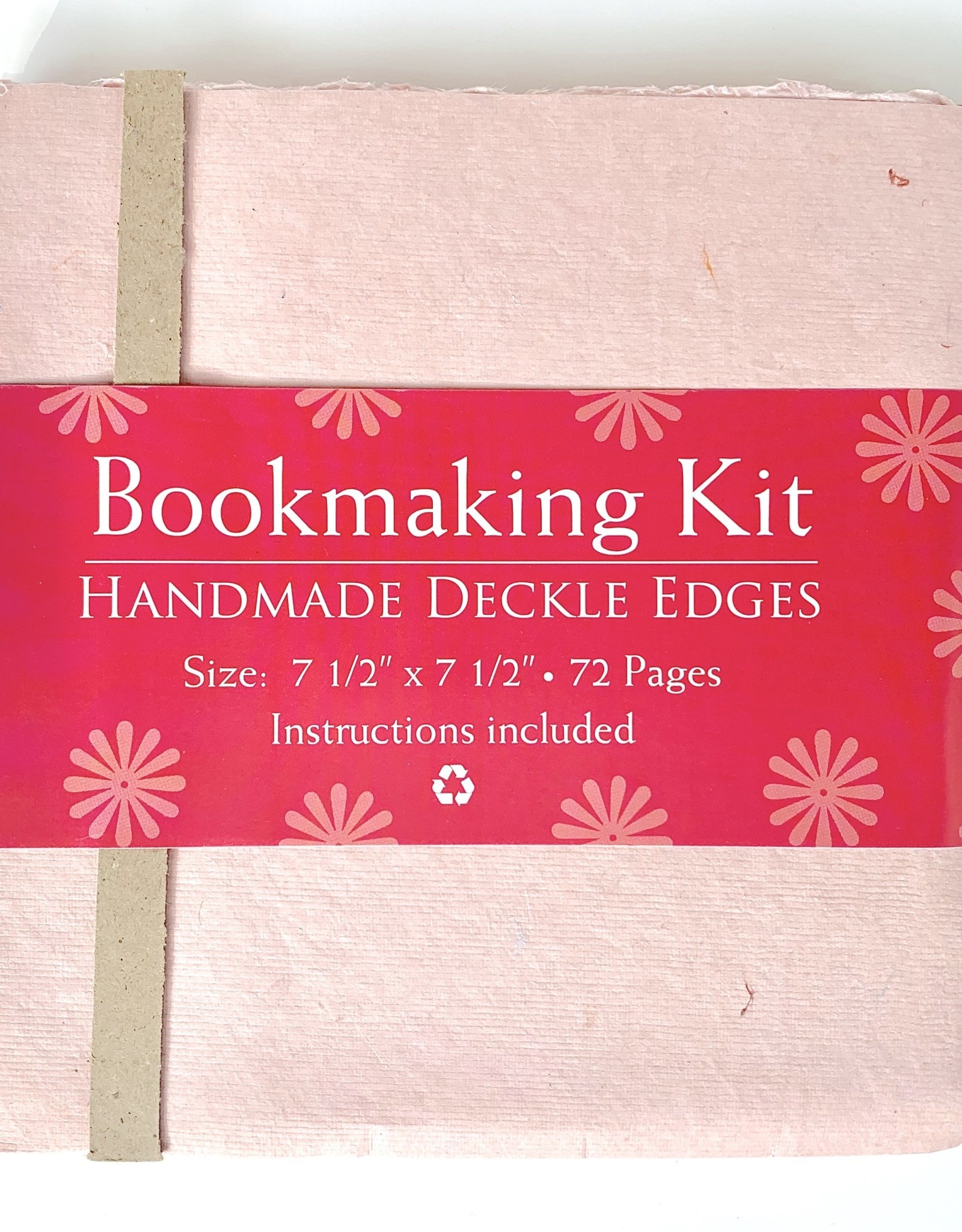 Bookmaking Kit, 7.5" x 7.5", 72 Pink Pages