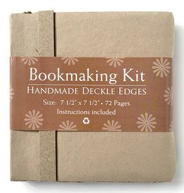 Bookmaking Kit, 7.5" x 7.5", 72 Tan Pages
