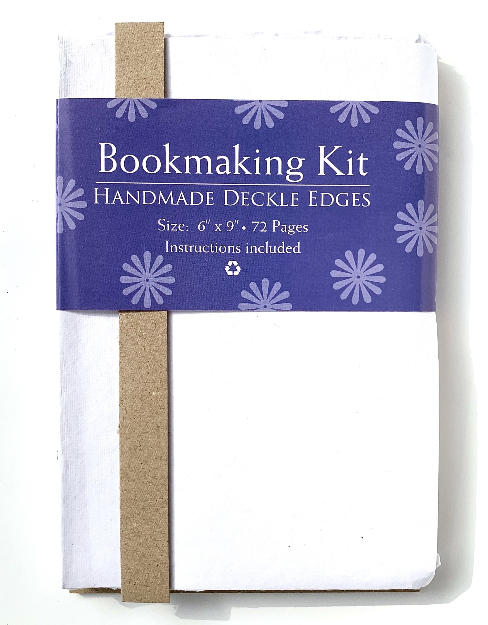 Bookmaking Kit, 6" x 9", 72 White Pages