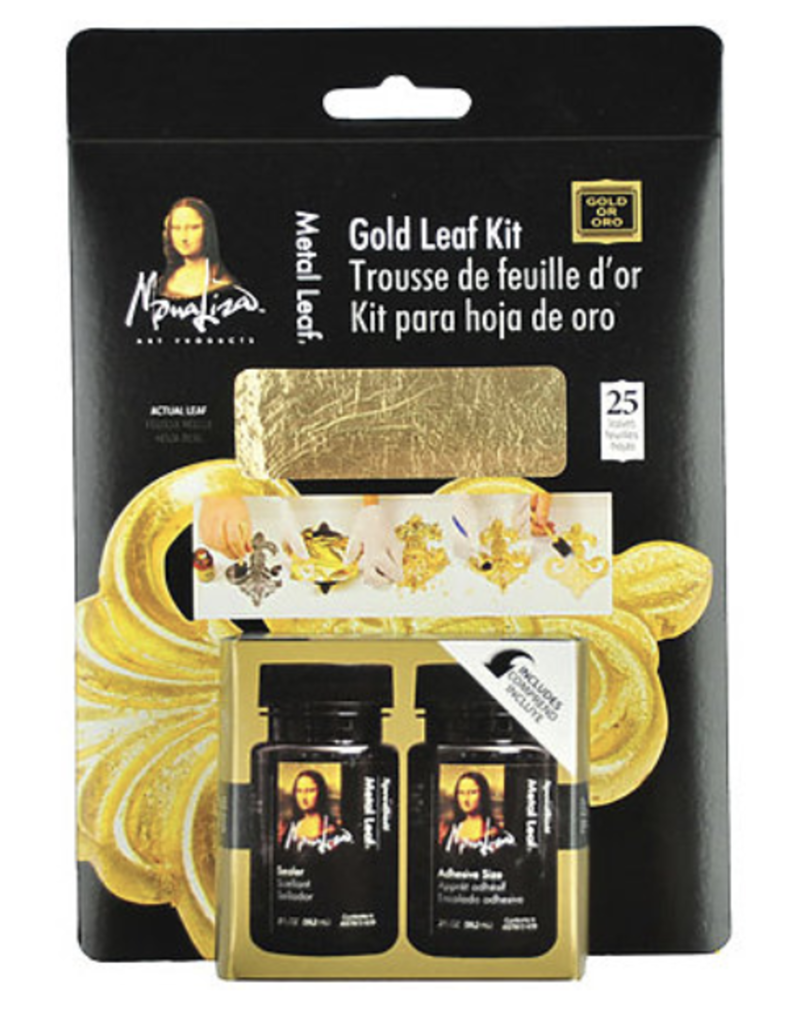 Mona Lisa Gold Leaf Kit 5.5" X 5.5"